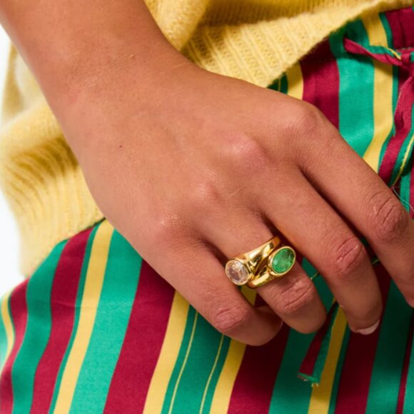 Roxanne Assoulin The Little Bits Rings Set of 2 Size 7 - Picture 1 of 3